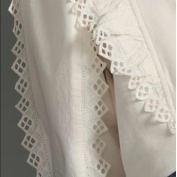 NWT Anthropologie Ruffle-Sleeve Top - Picture 5 of 5